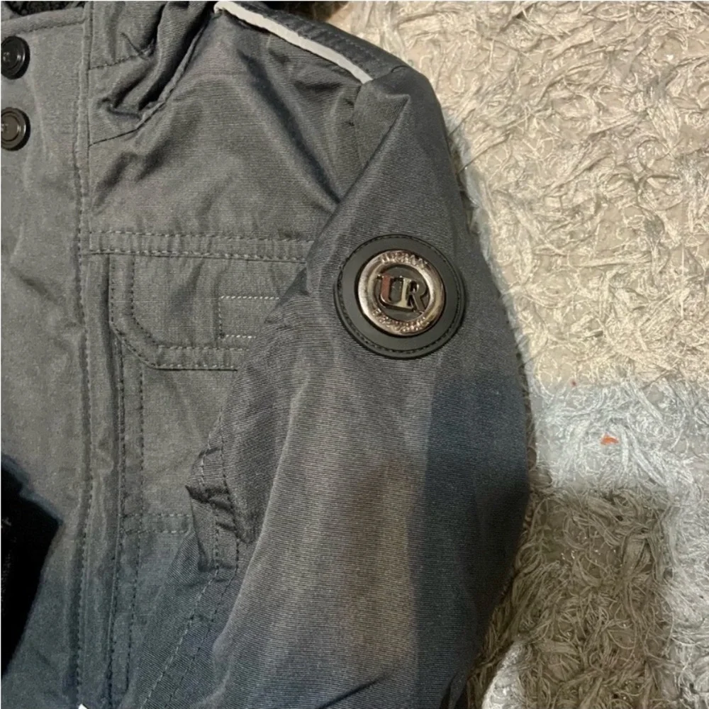 Urban Republic 24M Toddler Quilted Weatherproof Jacket Charcoal Fur Lined Hood